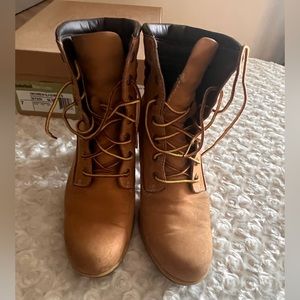 Timberland High Heel Boots Size 7